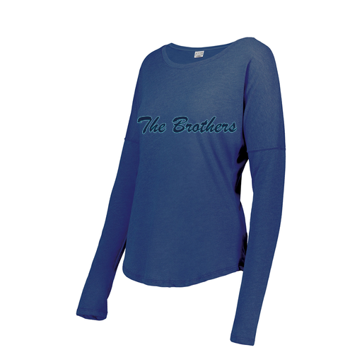 [FTLCUBRY-FAS-LOGO1] Decker Women's Tri-Blend T-Shirt - Long Sleeve (Female Adult S, Royal)